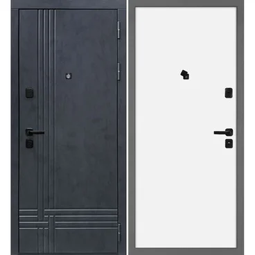 Входная дверь Осло бетон антрацит панель МДФ под покраску