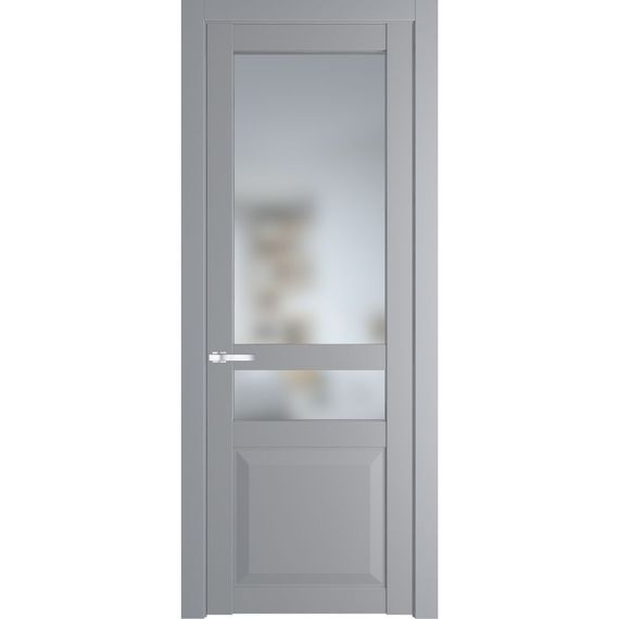 Межкомнатная дверь эмаль Profil Doors 1.5.4PD смоки остеклённая