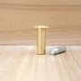 Фото магнитного скрытого стопера Fantom Hardware в цвете латунь