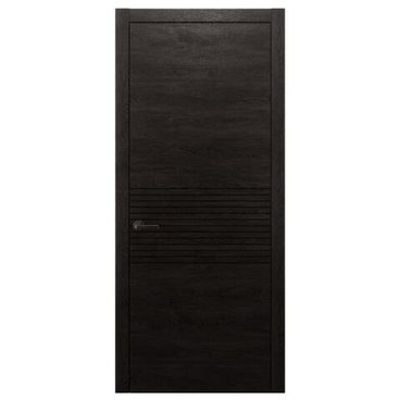 Межкомнатная дверь массив дуба Alvero Флэт-II винтаж глухая