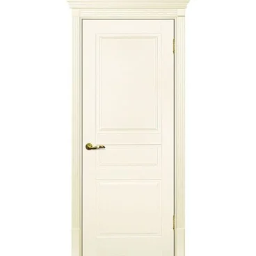 Межкомнатная дверь эмаль Текона Смальта 01 слоновая кость RAL 1013 глухая