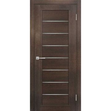 Межкомнатная дверь экошпон Мариам Техно-808 фреско стекло сатинат графит