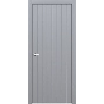Межкомнатная дверь эмаль Ofram Линнея 11 серая глухая