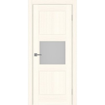 Межкомнатная дверь экошпон Турин Neo 530.121 ясень светлый со стеклом