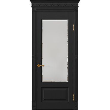 Межкомнатная дверь массив дуба Viporte Классика 1 арабика остеклённая