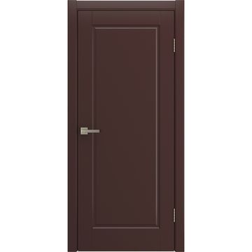 Межкомнатная дверь Аморе коричневая эмаль RAL 8016 глухая