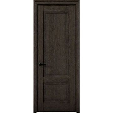 Межкомнатная дверь экошпон Кобальт 39 дуб тёмный глухая