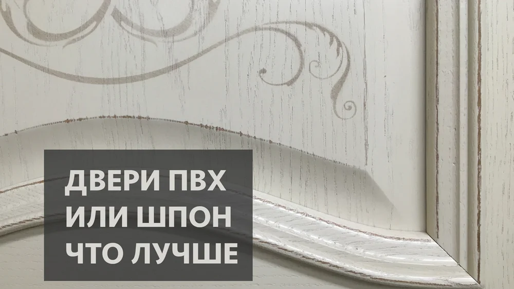 Что лучше выбрать: двери из ПВХ или шпона?