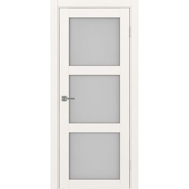 Межкомнатная дверь экошпон Турин 530.222 бежевый остеклённая