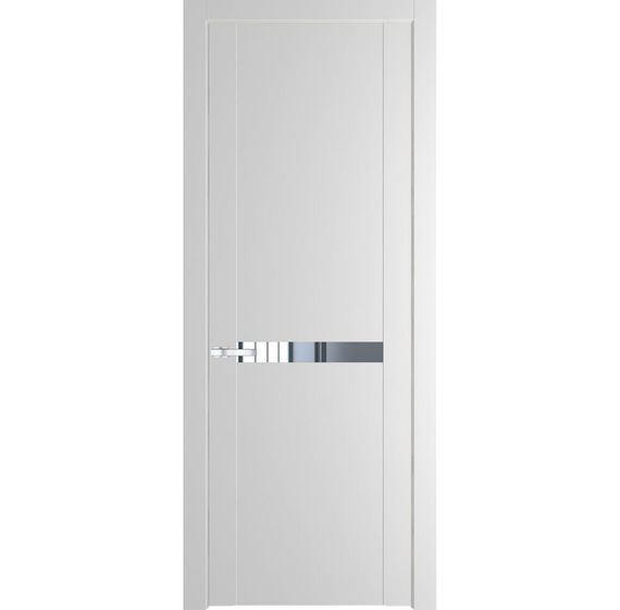 Межкомнатная дверь 1.4P крем вайт остеклённая