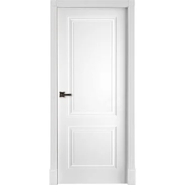 Межкомнатная дверь эмаль Богемия белая глухая