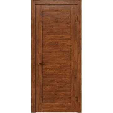 Межкомнатная дверь массив дуба Alvero Адель янтарь глухая