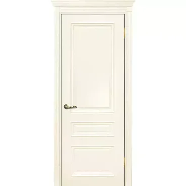 Межкомнатная дверь эмаль Текона Смальта 06 слоновая кость RAL 1013 глухая