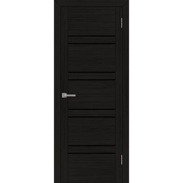 Межкомнатная дверь экошпон Uberture Uniline 30026 шоко велюр остеклённая