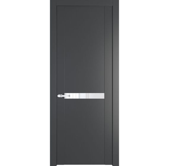 Межкомнатная дверь 1.4P графит остеклённая