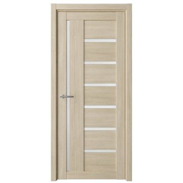 Межкомнатная дверь Мадрид эко-шпон лиственница мокко со стеклом