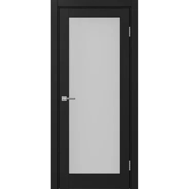 Межкомнатная дверь экошпон Турин 501.2 антрацит остеклённая