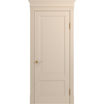 Межкомнатная дверь массив бука Viporte Бьелла ваниль глухая