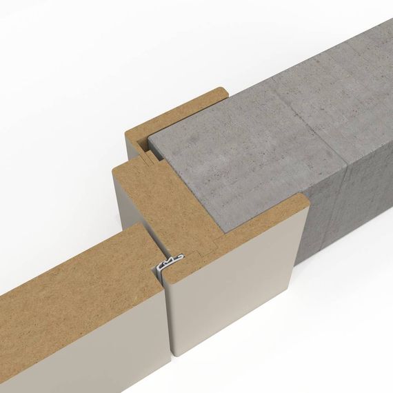 Комплект коробки Компланар REVERS с уплотнителем Zadoor 32x75 мм врезкой под петли AGB ECLIPSE 3.0