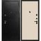 Входная дверь С-1 титан чёрный панель гладкая бежевая