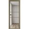 Алюминиевая межкомнатная дверь 2AХ шампань остеклённая