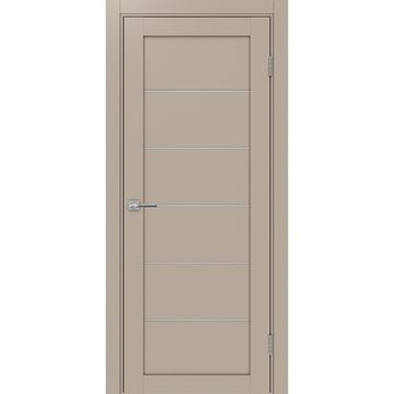 Межкомнатная дверь экошпон Турин 506.12 мокко остеклённая