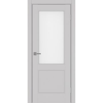 Межкомнатная дверь экошпон Турин Neo 502.21 пепельный со стеклом