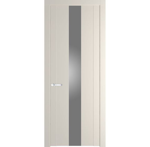 Межкомнатная дверь 1.9P кремовая магнолия остеклённая