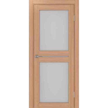 Межкомнатная дверь экошпон Турин 520.222 ясень тёмный остеклённая