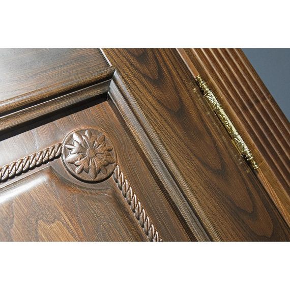 Дверь массив дуба Випорте коньяк глухая