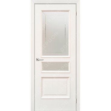 Межкомнатная дверь шпон Асти ясень карамельный остеклённая