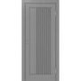 Межкомнатная дверь экошпон Турин 544.12 серый остеклённая