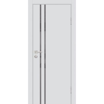 Межкомнатная дверь ПЭТ P-11 агат кромка ABS в цвет полотна со стеклом