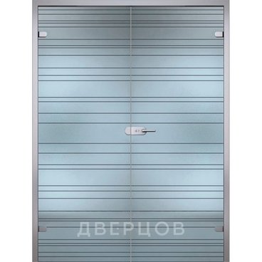 Грация двухстворчатая распашная стекло беcцветное матовое