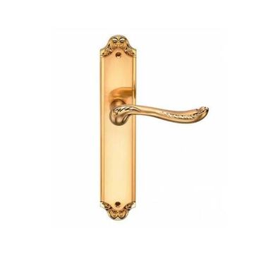 Ручка на планке для межкомнатной двери Acanto матовое золото