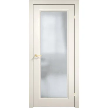 Межкомнатная дверь эмаль Дверцов Модена 1 RAL 9010 остеклённая