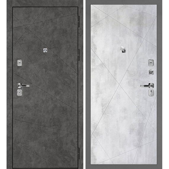Входная дверь Урбан-127 панель фрезерованная PR-103 бетон