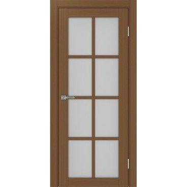 Межкомнатная дверь экошпон Турин 541.2222 орех остеклённая