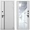 Входная дверь Пиано белый матовый панель зеркало Maxi