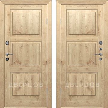 Входная дверь из массива дуба Дверцов Торджано с сучками без отделки