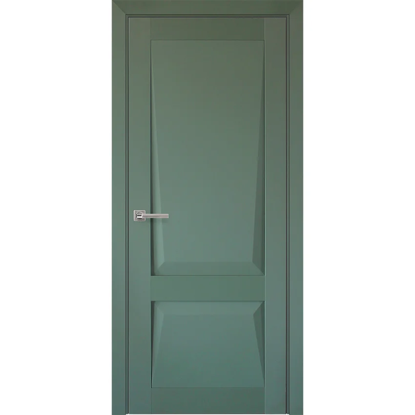 Межкомнатная дверь экошпон Perfecto 101 barhat green глухая