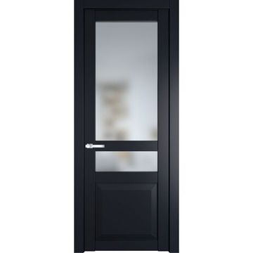 Межкомнатная дверь 1.5.4PD нэви блу остеклённая