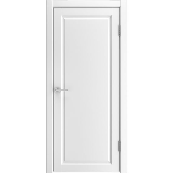Фото двери экошпон Эмалит 1 белый глухая