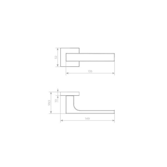 Дверная ручка с антибактериальным покрытием Muro чёрная матовая