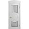 Межкомнатная дверь массив бука Viporte Лацио Амбиенте белая эмаль остекление 5