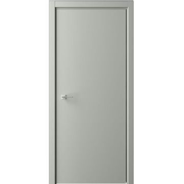 Межкомнатная дверь эмаль Флэт серая глухая