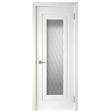 Межкомнатная дверь эмаль Блэйд-1 белая со стеклом