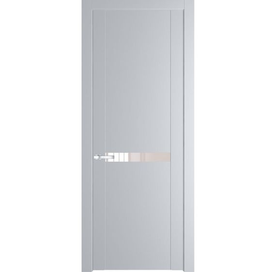 Межкомнатная дверь 1.4P лайт грей остеклённая