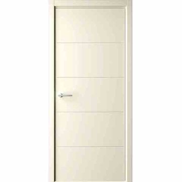 Межкомнатная дверь эмаль Геометрия 4 слоновая кость глухая