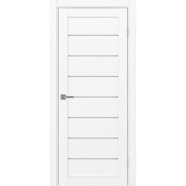 Межкомнатная дверь экошпон Турин 508.12 белый снежный остеклённая